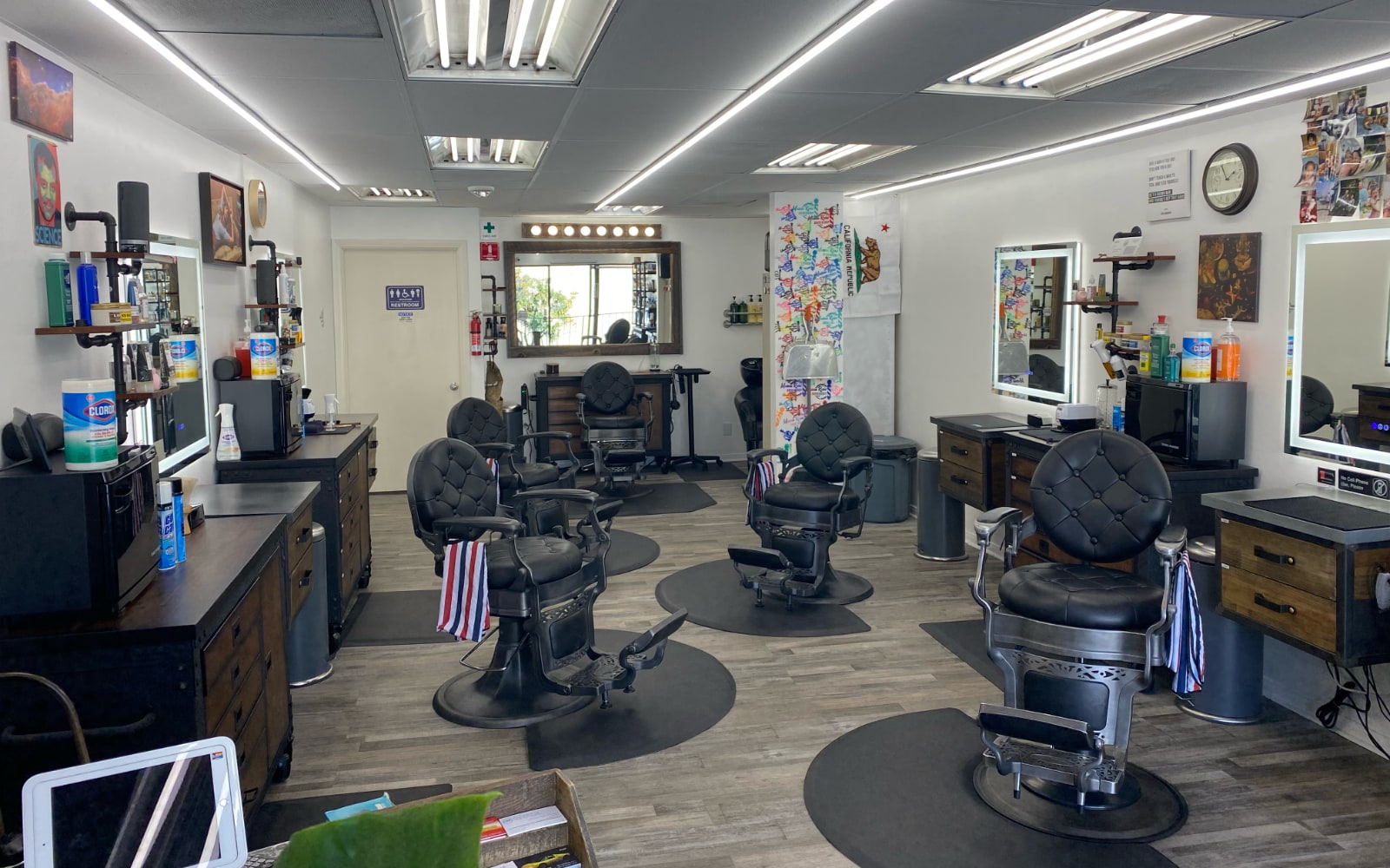 Modern Rebel Barbershop interior